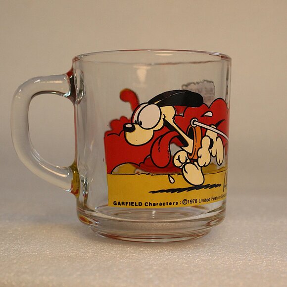 1978 VTG (47 Yrs Old)Garfield,Odie, McDonalds Glass Mug Use Your Friends Wisely - Picture 2 of 8